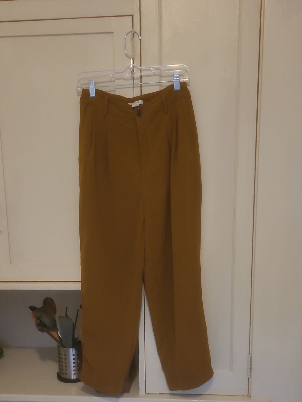 Madewell Straight-Leg Brown Harlow Pants